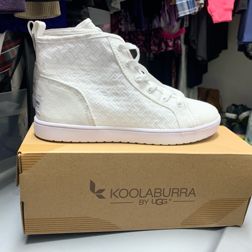 High top koolaburra white sneakers.